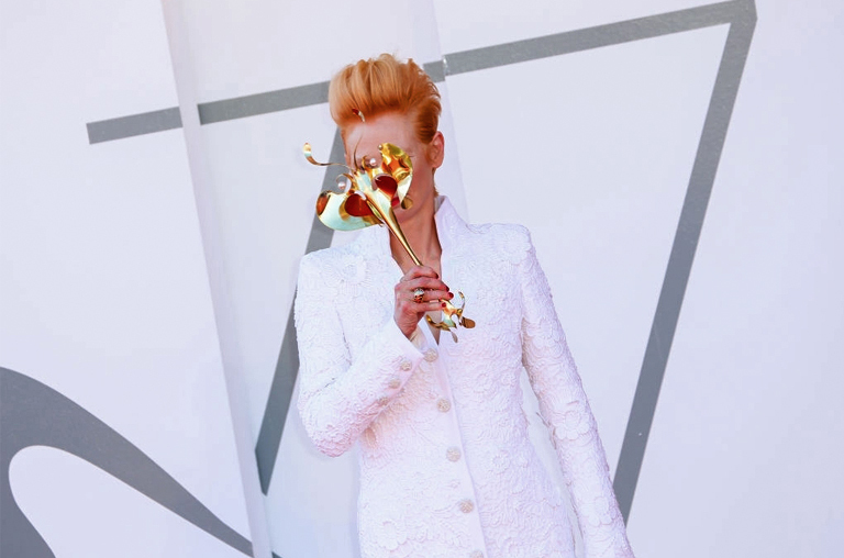 Tilda Swinton in Chanel