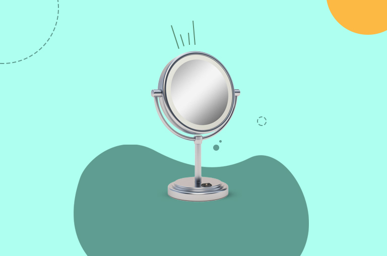 Magnification vanity mirror