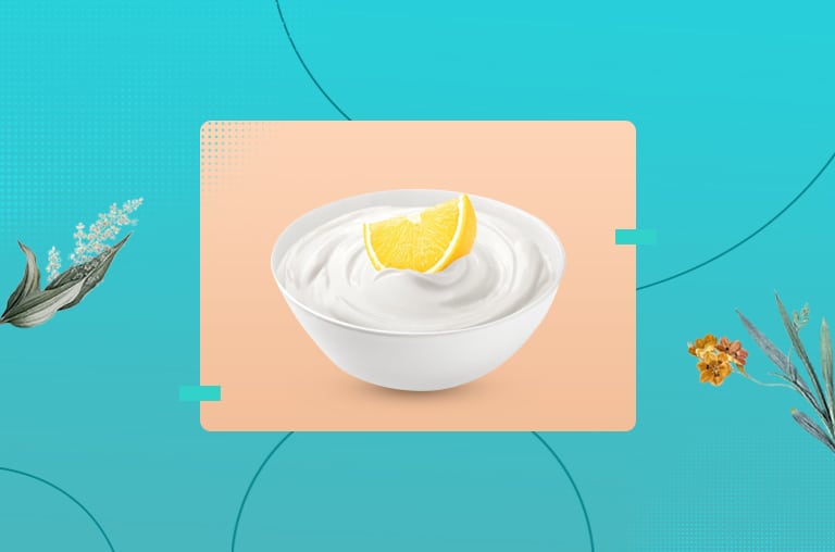 Yogurt and Lemon Juice