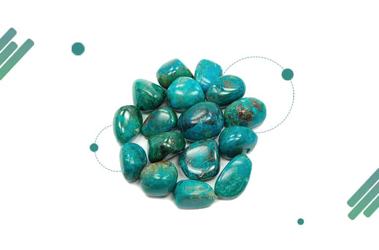 Chrysocolla crystals