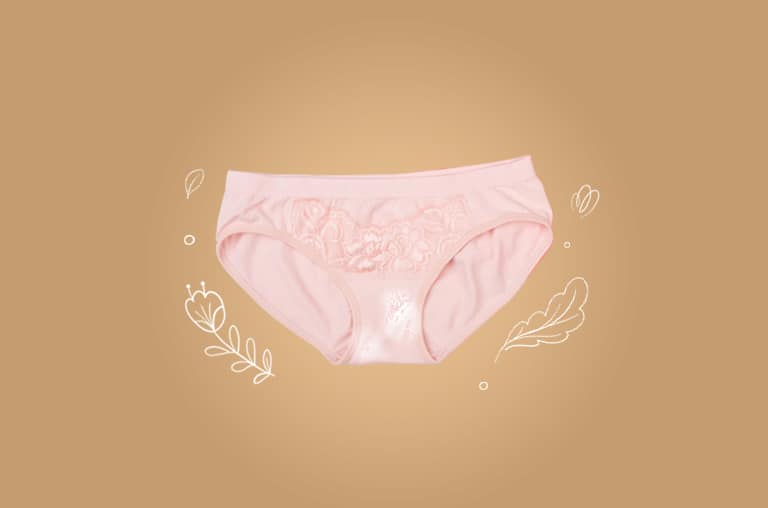 Brown discharge bleaching underwear