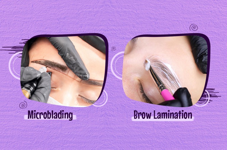 Brow Lamination VS Microblading