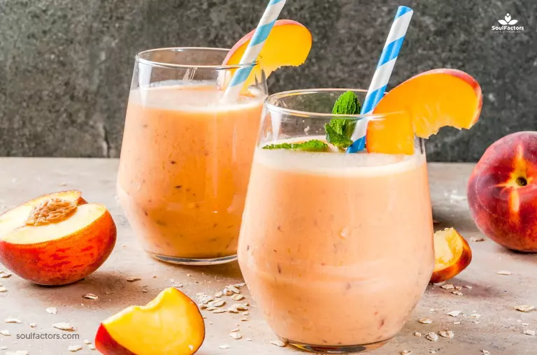 Oats, Peaches, And Cream Smoothie