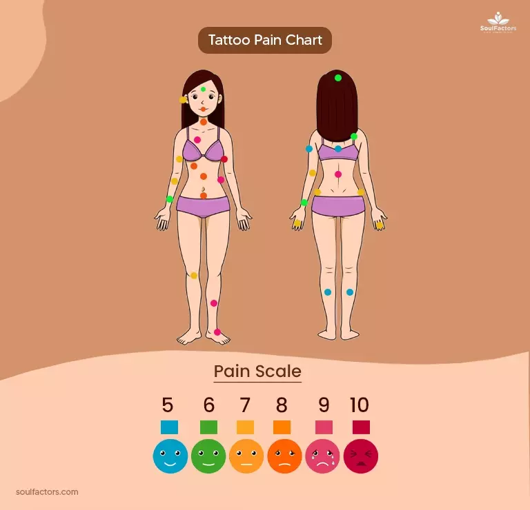 Tattoo Pain Chart Female: Explained Based On Placement