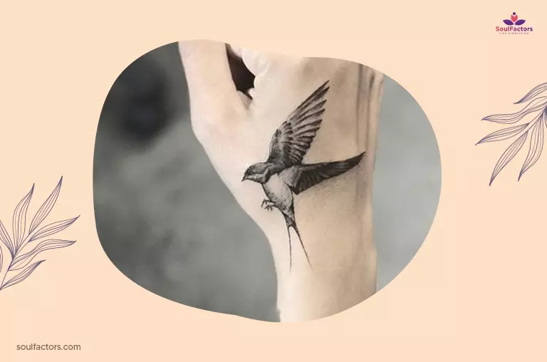 sparrow tattoo design as a sign of hope
