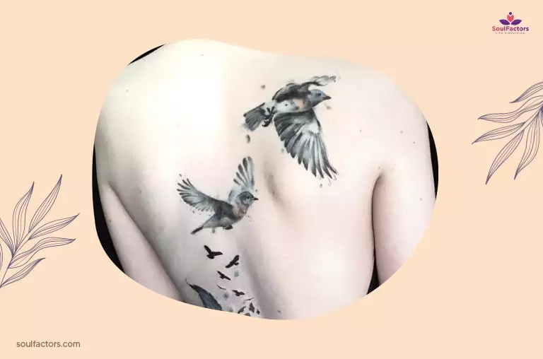 Realistic Sparrow Tattoo Designs