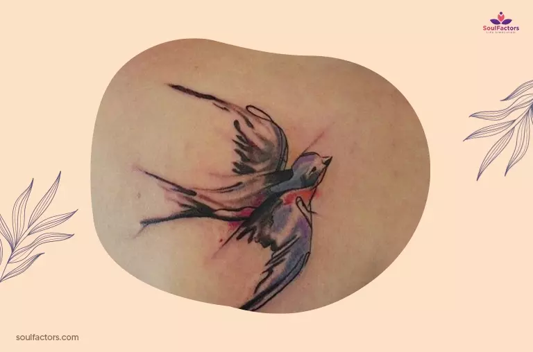 minimal sparrow tattoos 