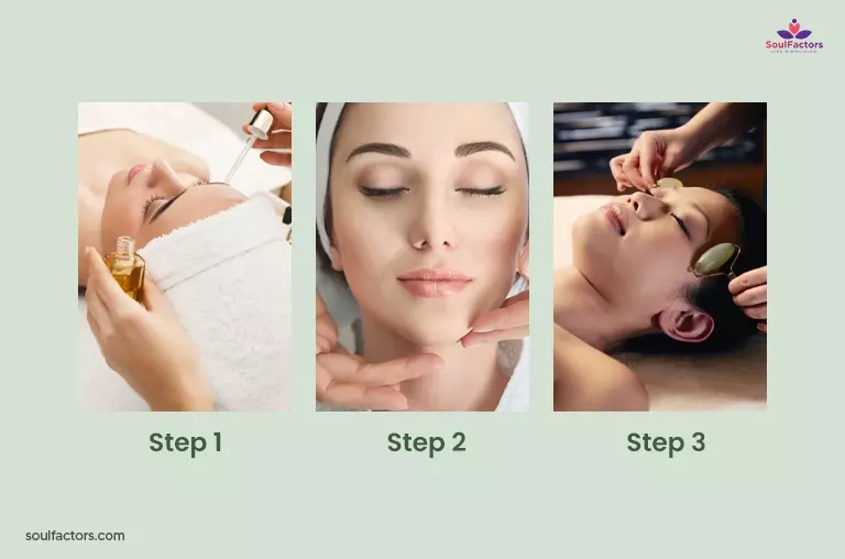 Step-by-step Process Of Buccal Facial Massage.