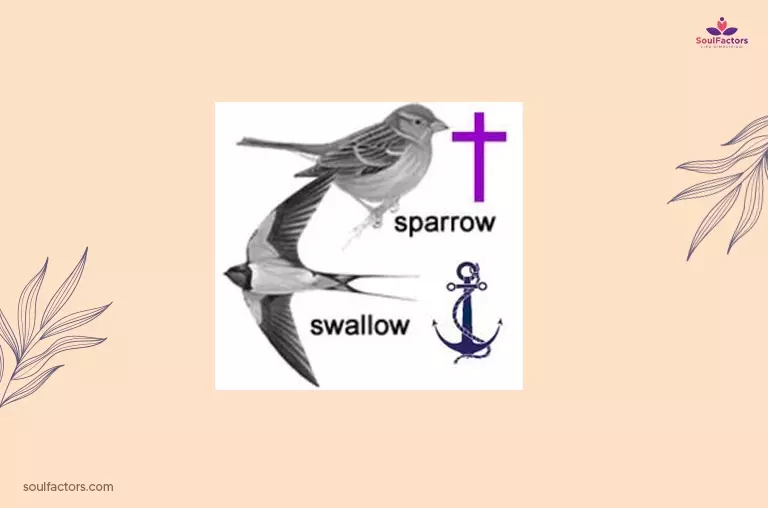Swallow And Sparrow Tattoo 