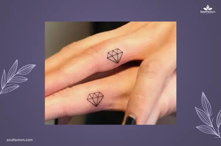 Abstract Shapes Finger Tattoo Ideas