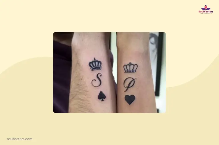 Initials Couple Tattoo