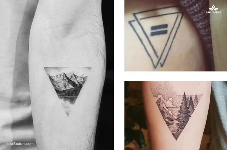 Inverted Triangle Tattoo Designs