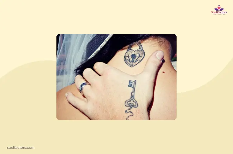 Key And Lock Couple Tattoo