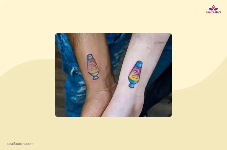 Lava Lamp Couple Tattoo