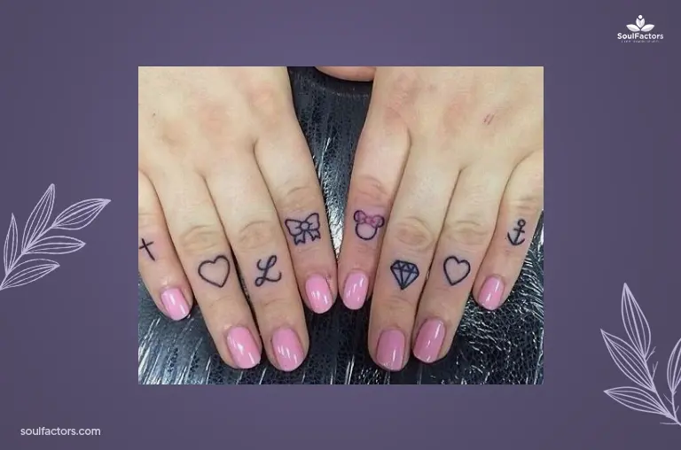 Mini-Scene Finger Tattoo Ideas 