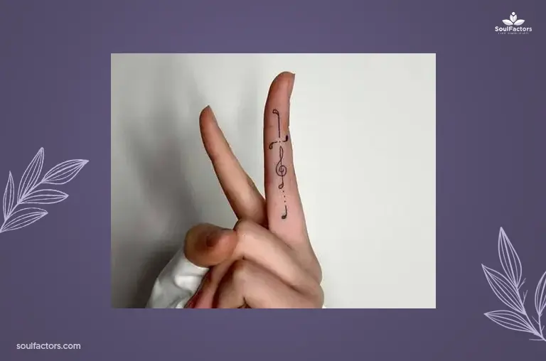Musical Notes Finger Tattoo Ideas