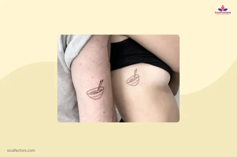 Noodles Couple Tattoo
