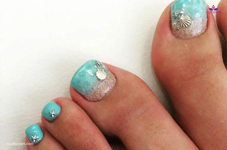 Oceanic Toe Nail Designs 