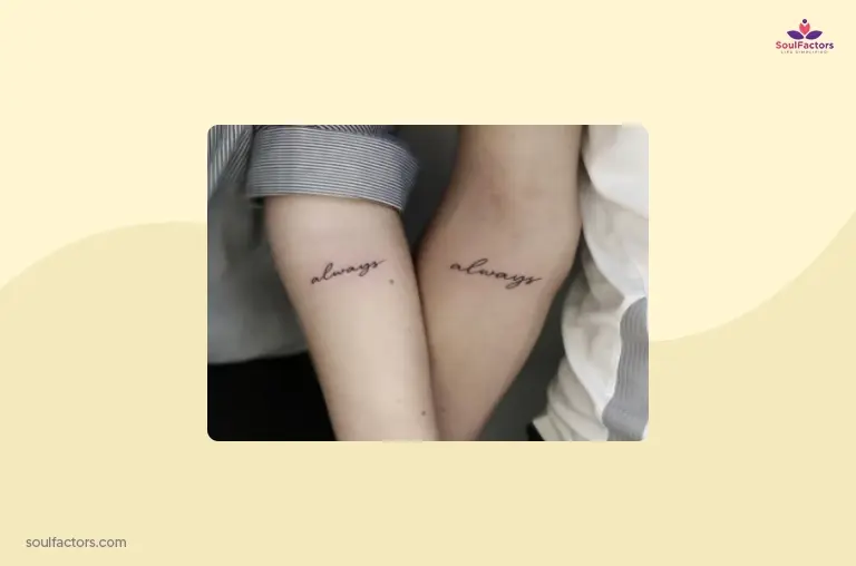Script Couple Tattoo