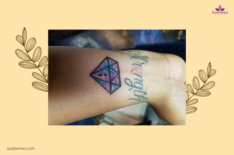 Diamond Semicolon Tattoo