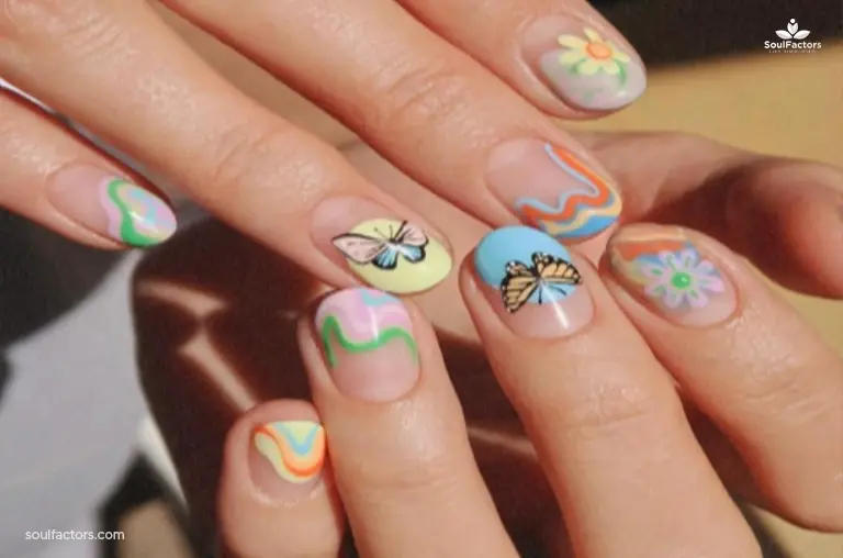 Short Butterfly nails