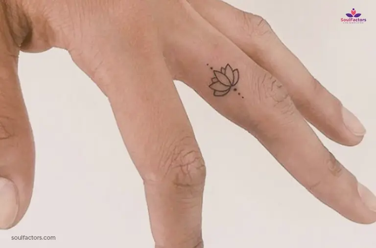 Small Lotus Flower tattoo