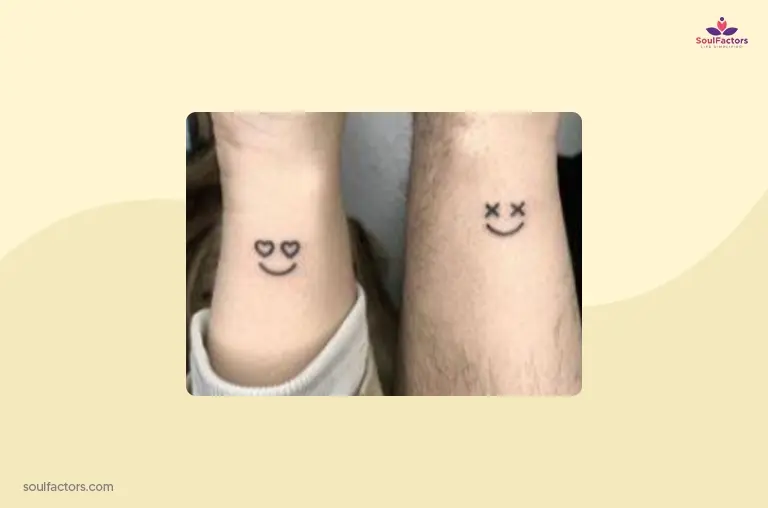 Smiley Face Couple Tattoo