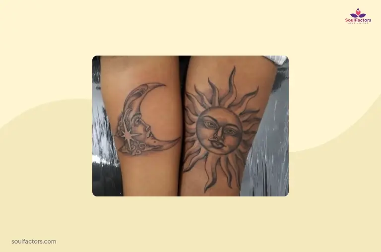 Sun And Moon Couple Tattoo