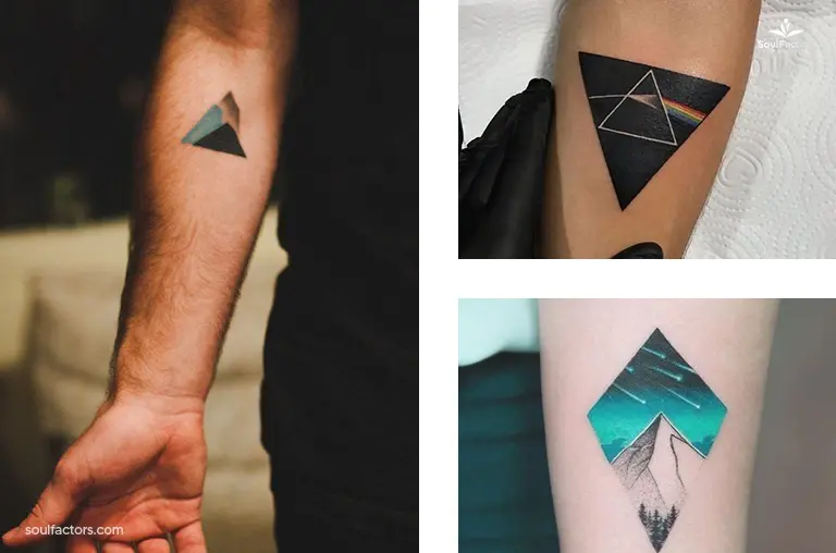 Triangle Design With Color