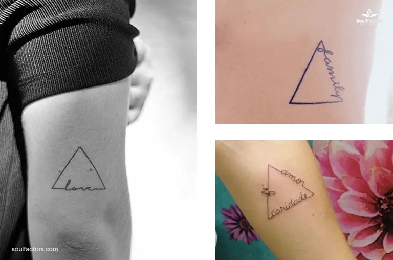 Triangle With Lettering