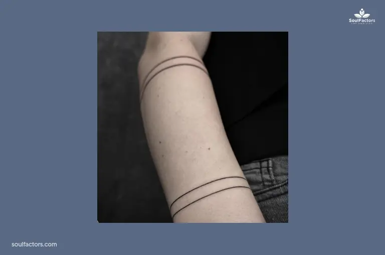 Armband Line Tattoo 