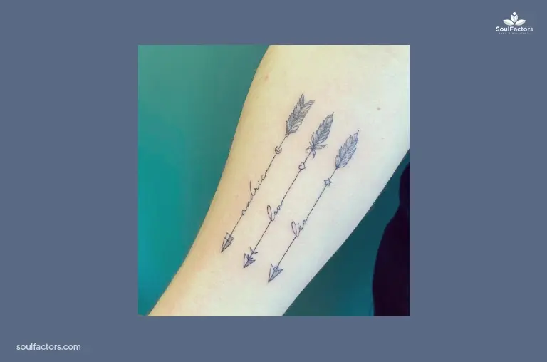 Arrow Line Tattoo 