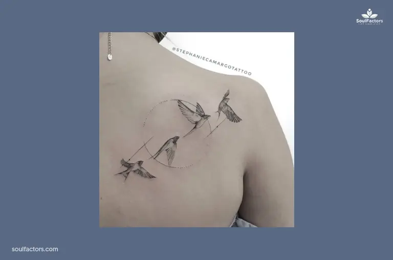 Bird Line Tattoo 