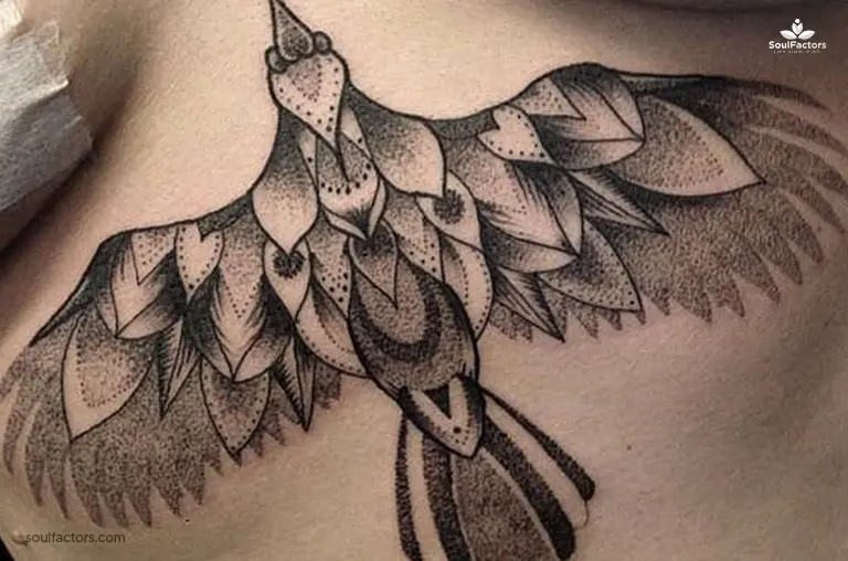 Bird Sternum Tattoo