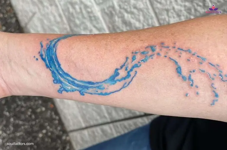 Blue Wave Tattoo Idea