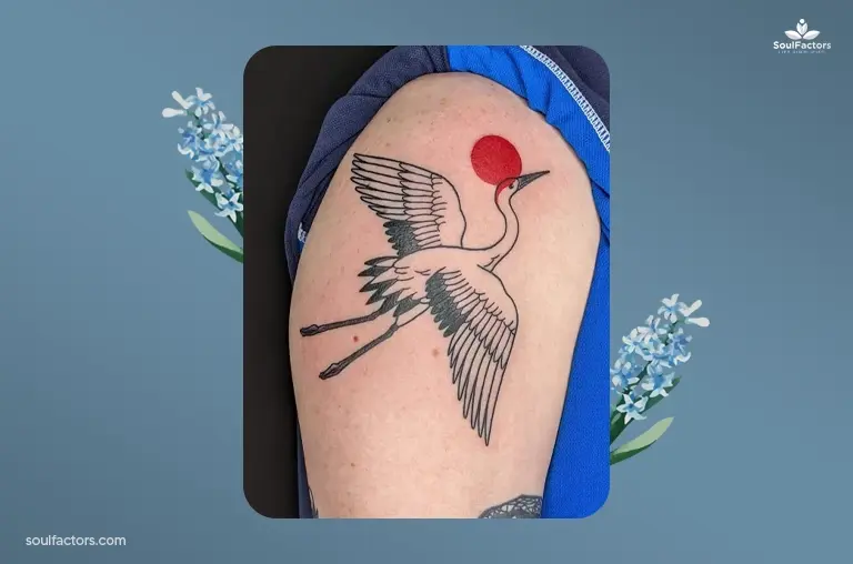 Crane Bird Tattoo Designs