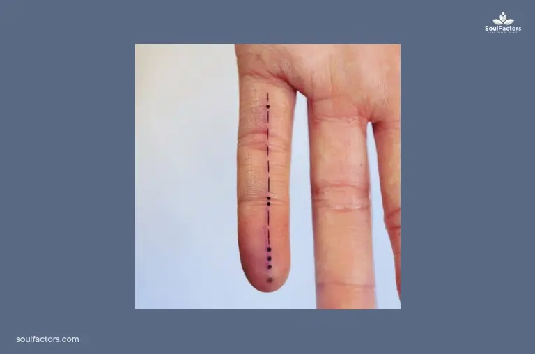 Finger Line Tattoo Idea