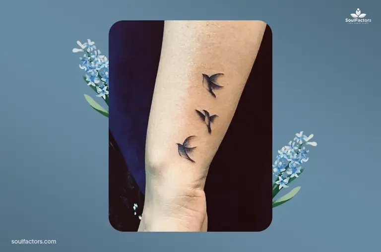 Flying Bird Tattoo