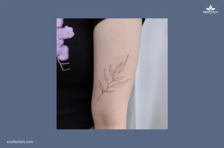 Leaf Line Tattoo