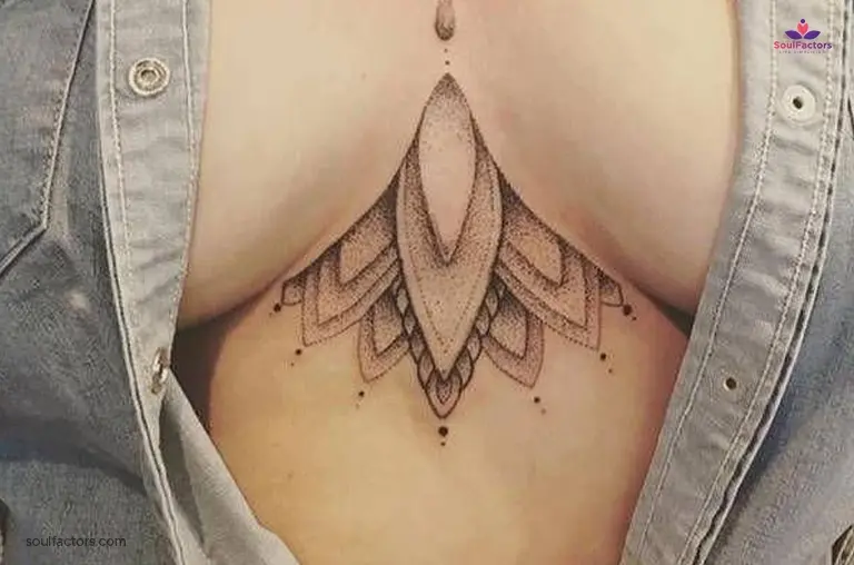 Mandala-Inspired Sternum Tattoo