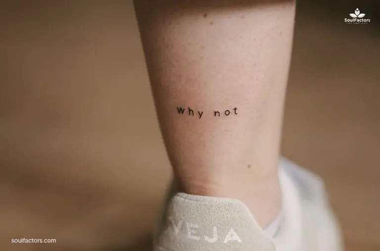 Meaningful Words Or Phrases Ankle Tattoo Ideas