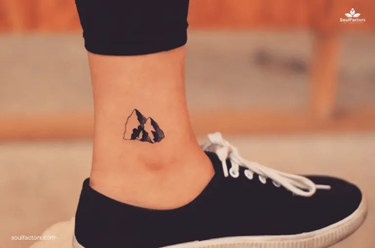  Mountain Ankle Tattoo 
