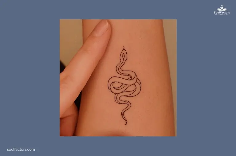 Snake Line Tattoo 