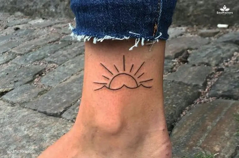 Sun And Wave Tattoo
