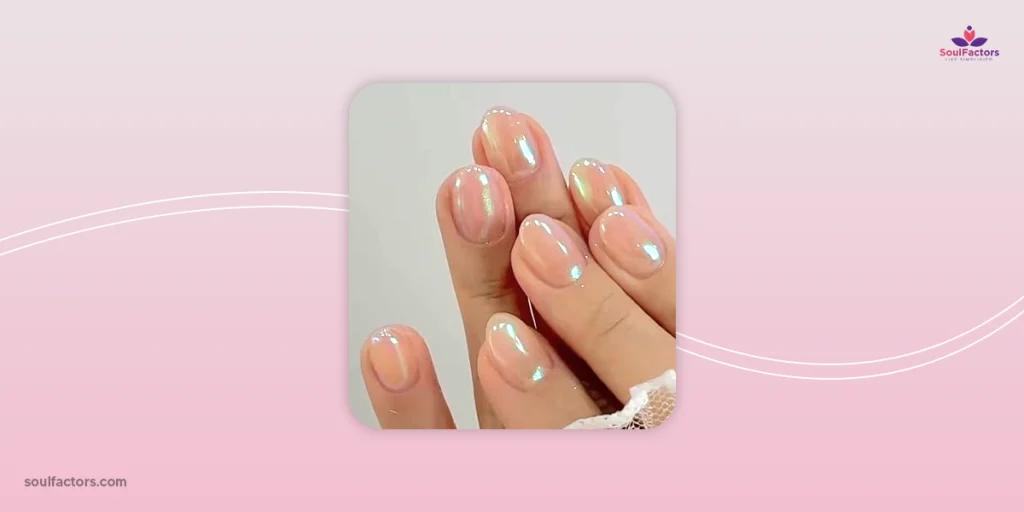 Pearly Bubble Gloss Nails