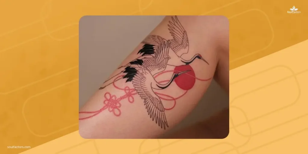 Tsuru Tattoo - Japanese Crane Tattoo