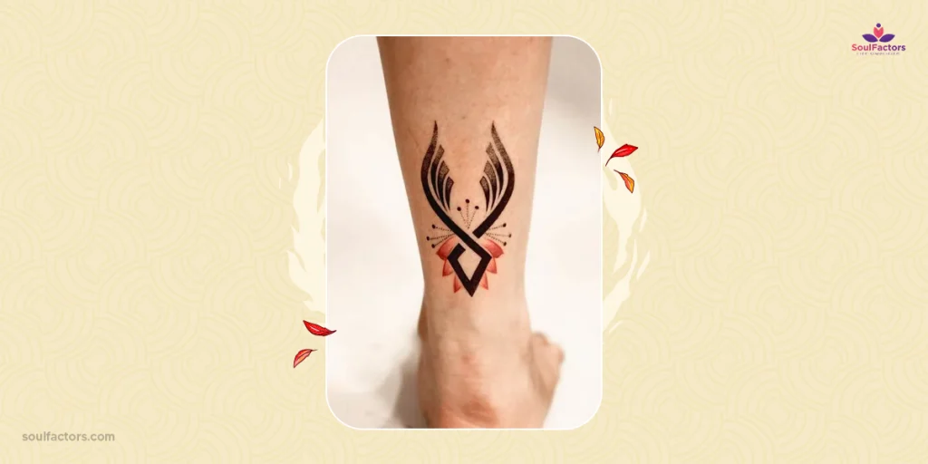 abstract phoenix tattoo