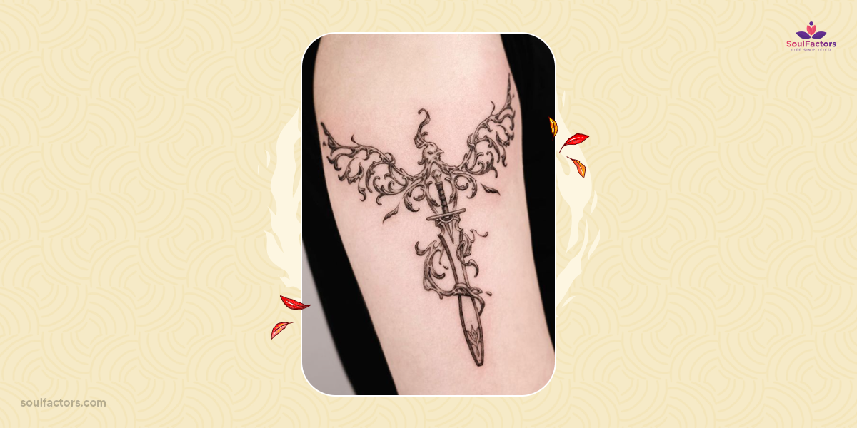 metallic phoenix tattoos