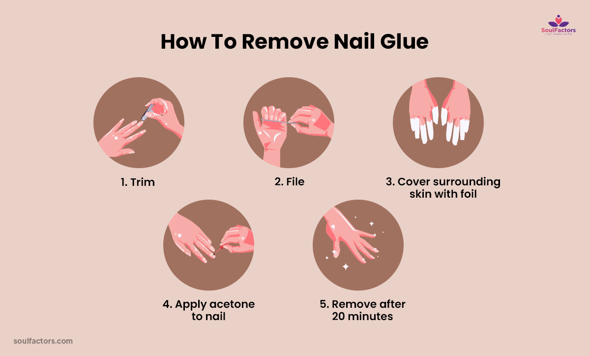 easy ways to get nail glue off your skin