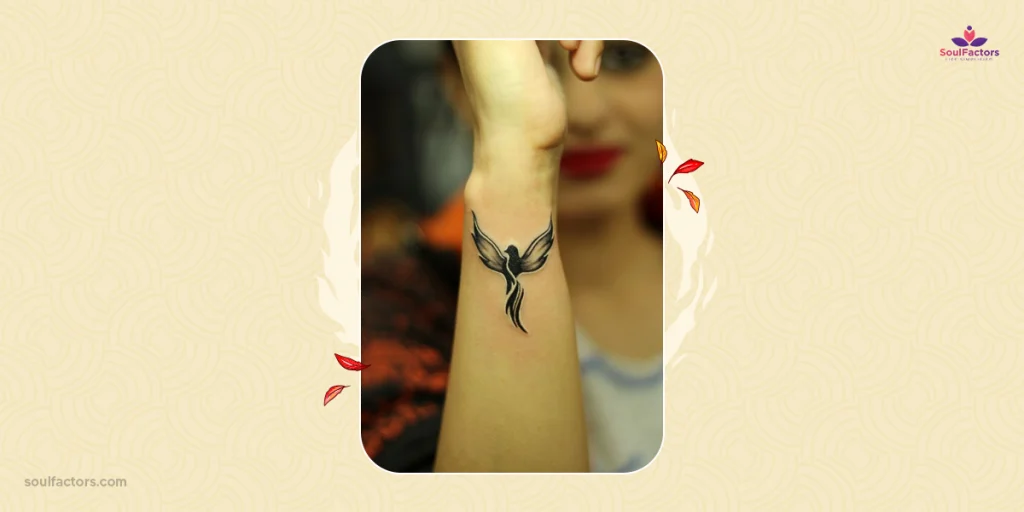 miniature phoenix tattoo